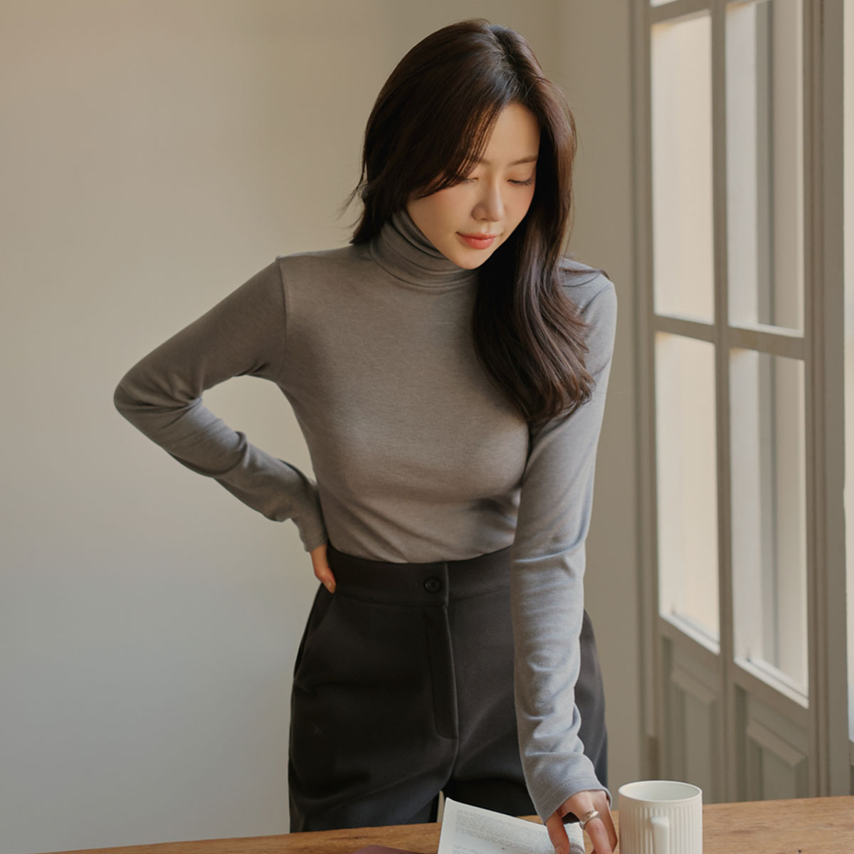 Charlanxpan Inner Mock Polo T-shirt