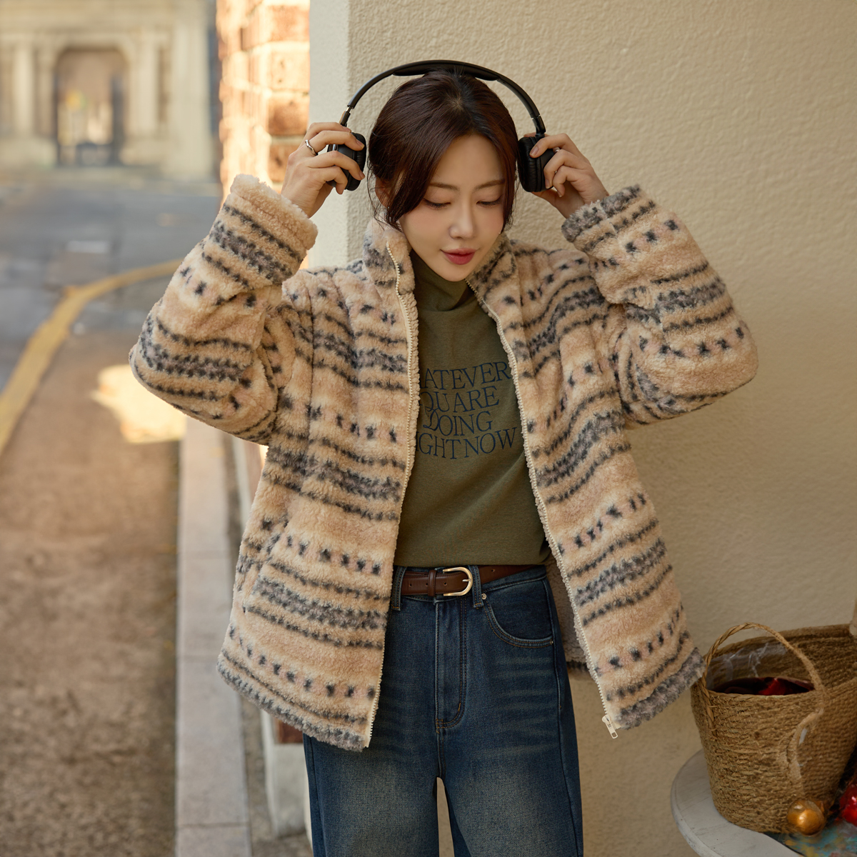 Winter Warm Fleece Zip-Up Jumper