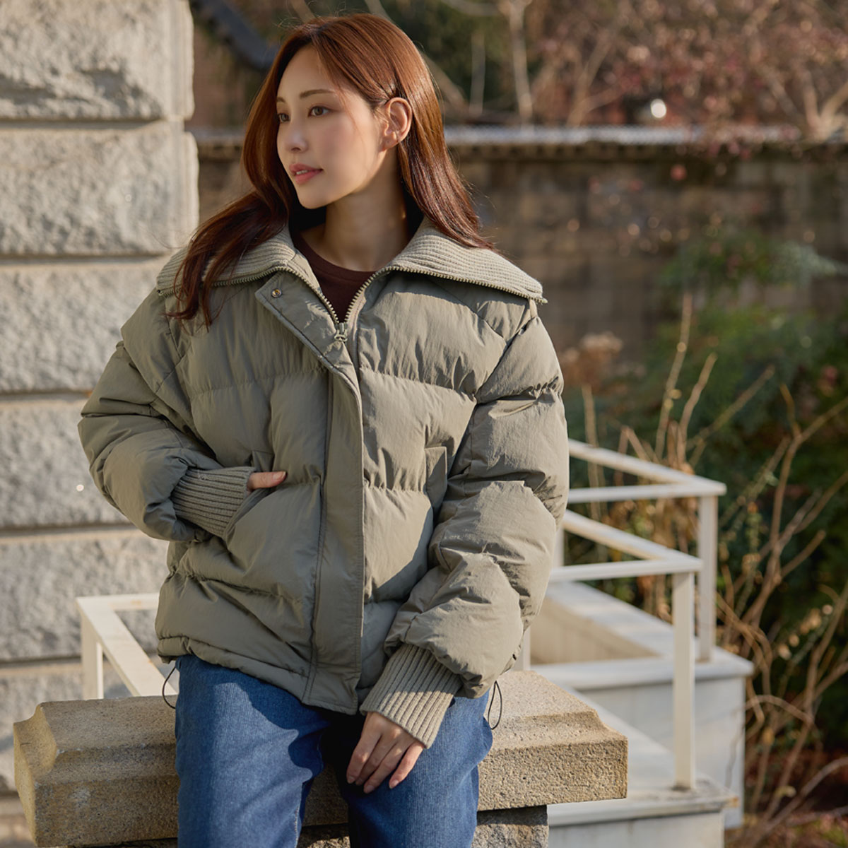 Benzo knit collar padding