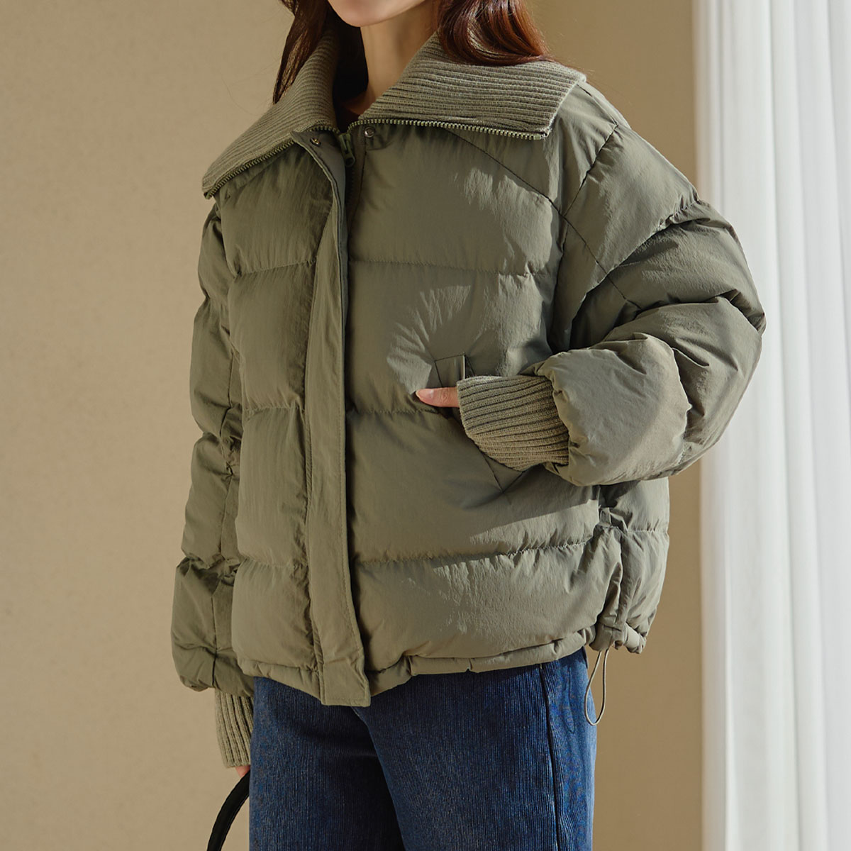 Benzo knit collar padding