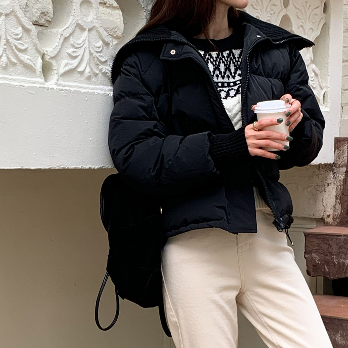 Benzo knit collar padding