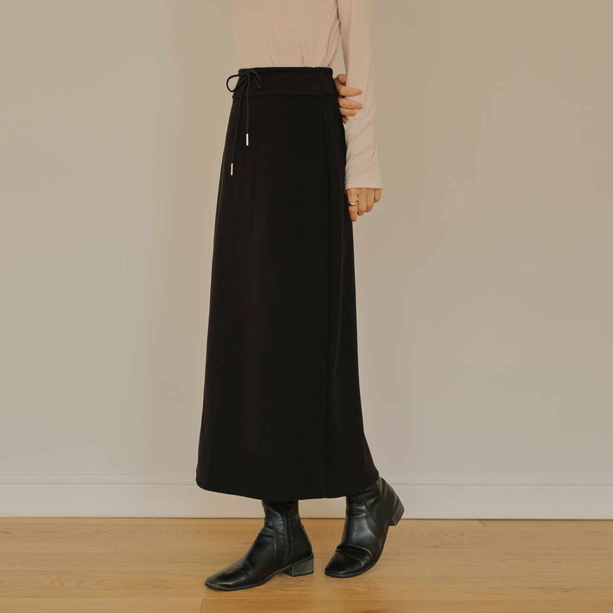 Thick tension mink skirt