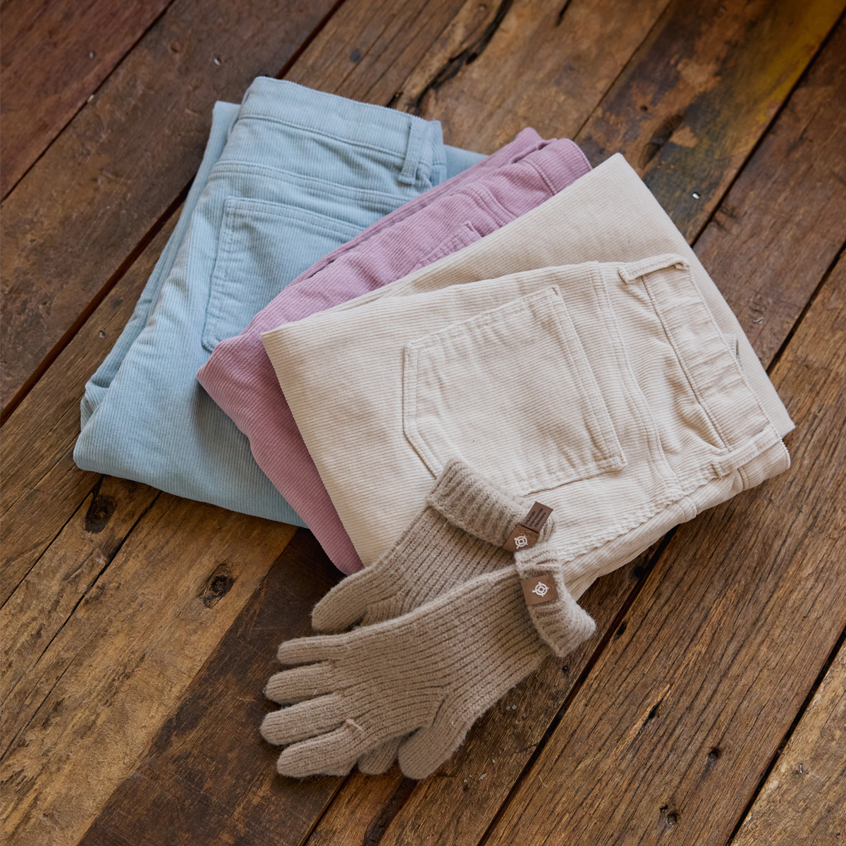 Pastelly Span Corduroy Bootcut Pants