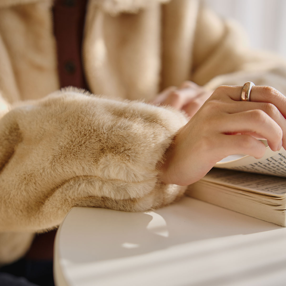 Classy mink fur jacket