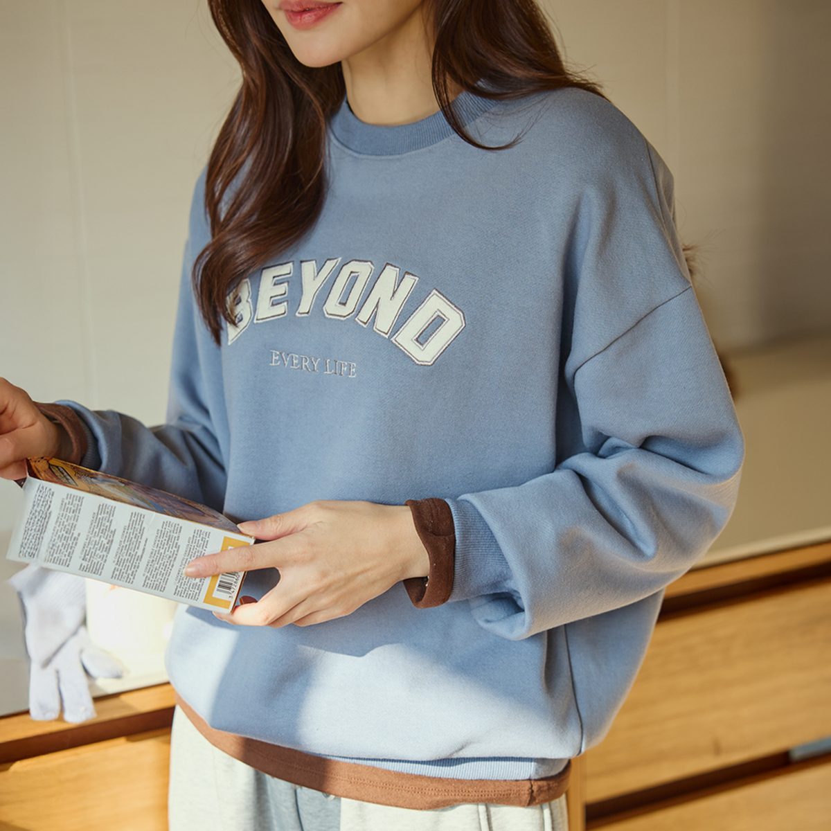 Every embroidery fleece man-to-man