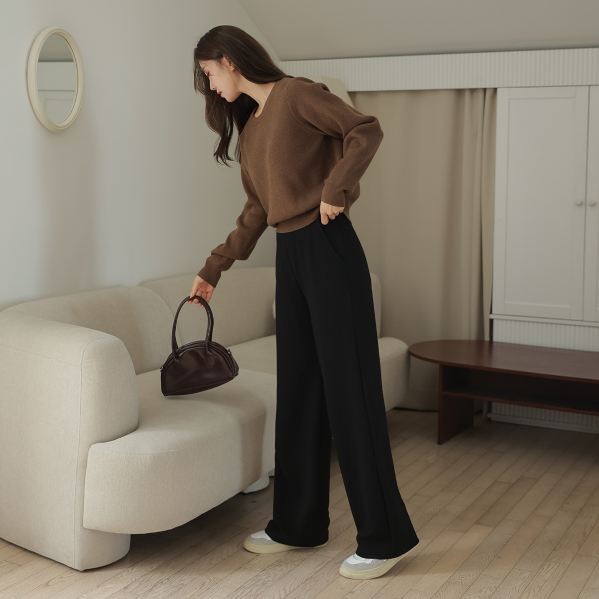 <b>[Made]</b> Premium Stretchy Tension Wide Pants