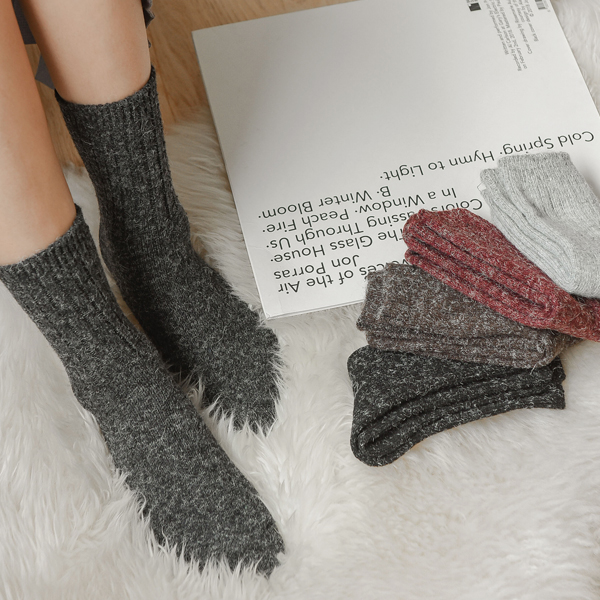 <b>[Special Offer 1+1]</b> Cozy Basic Angora Socks