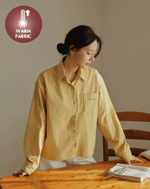 Font embroidered fleece shirt