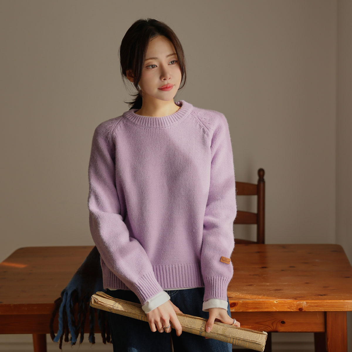 Sleeve label round knit