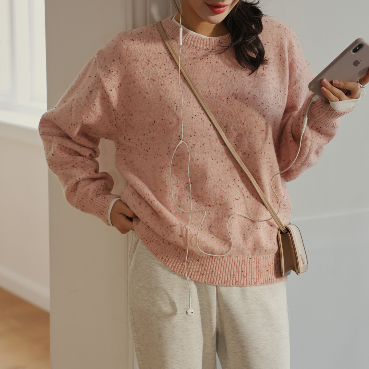 Popcorn Bocashi Round Knit