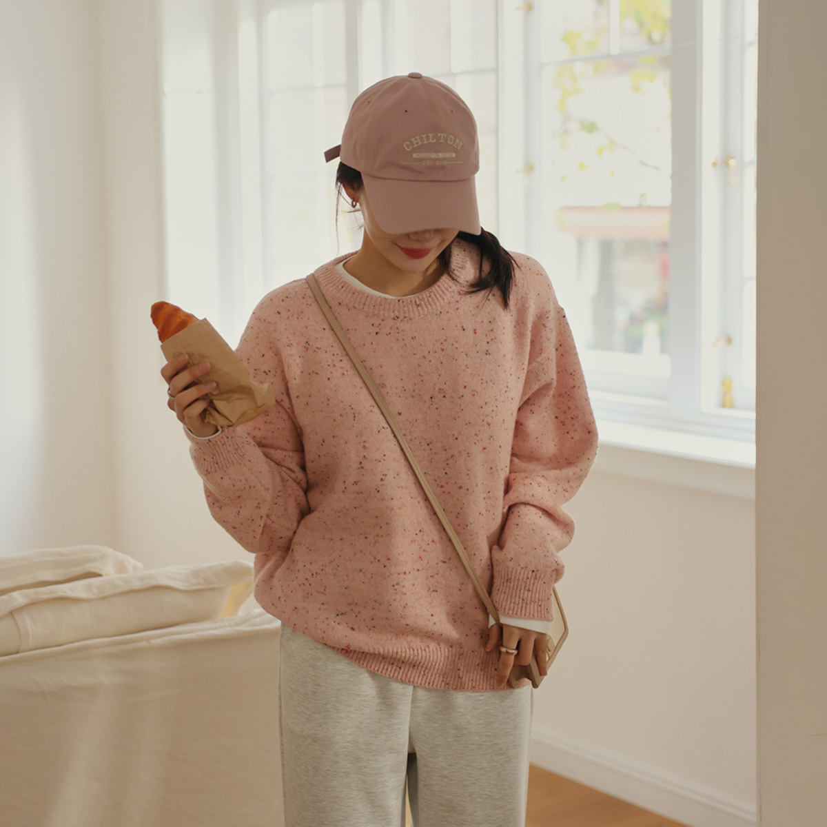 Popcorn Bocashi Round Knit