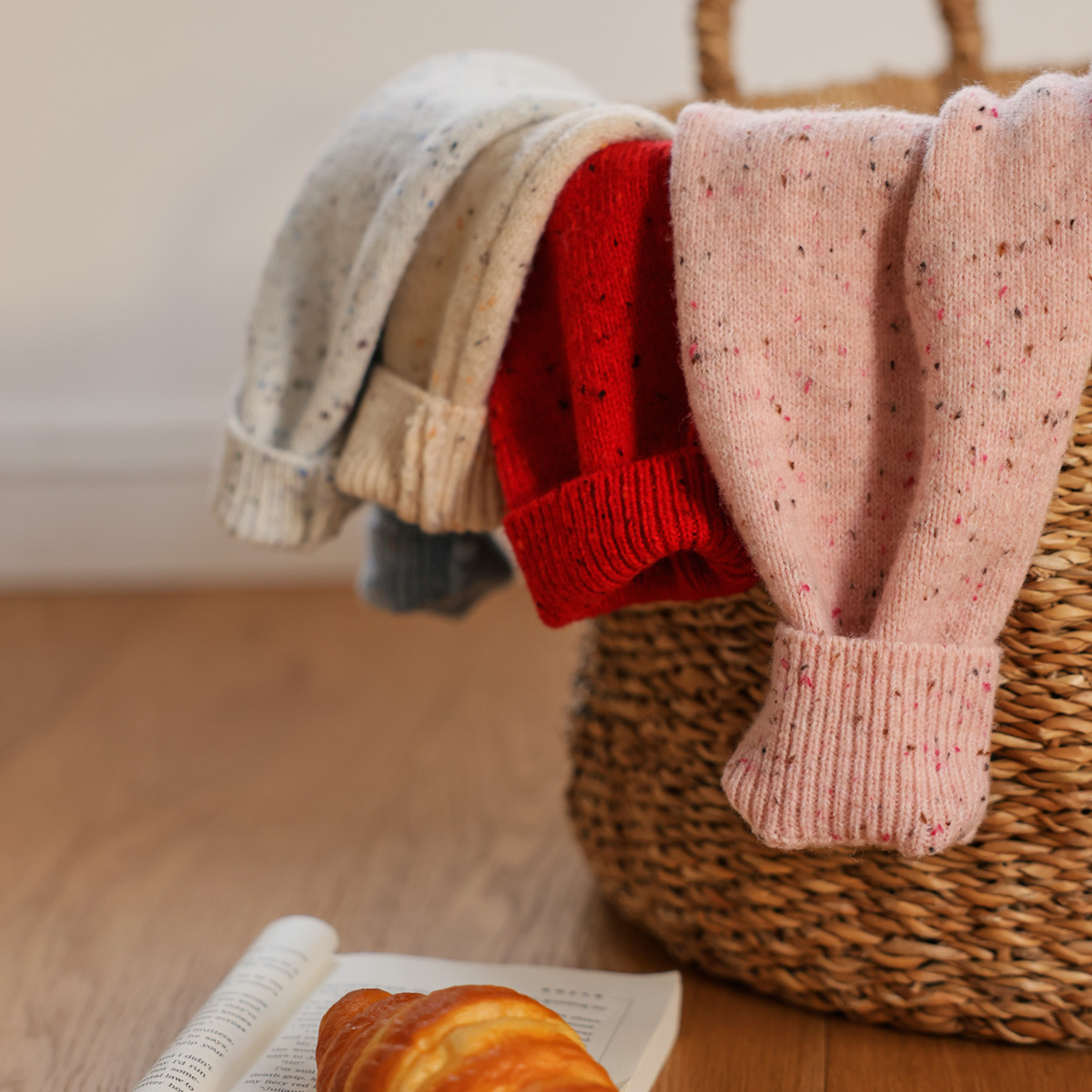 Popcorn Bocashi Round Knit