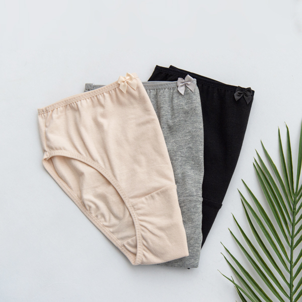 <b>[Limited-time discount]</b> 3-piece cotton panties