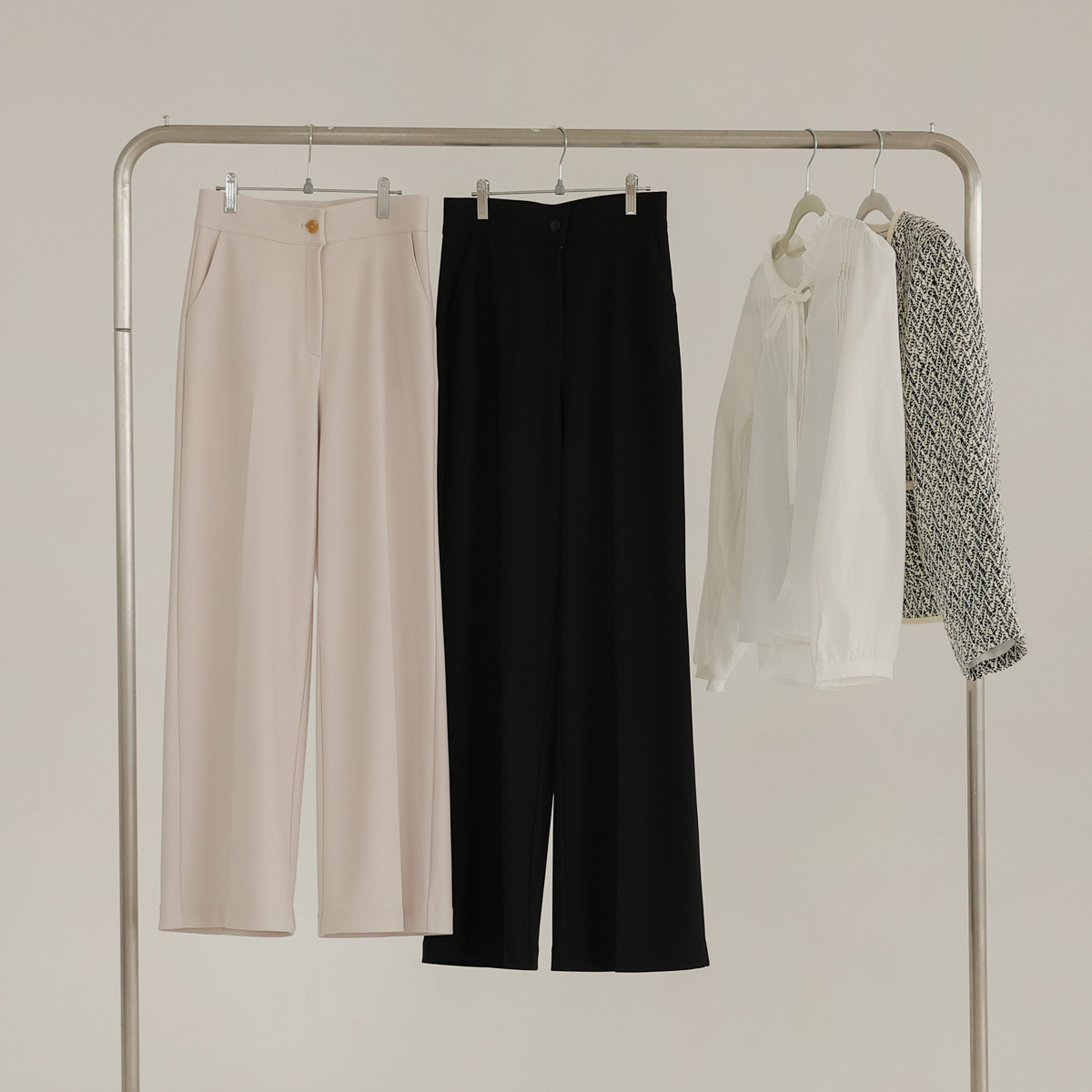 <b>[Made]</b> 3TYPE Mochi chewy banding wide slacks