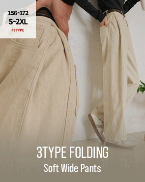 3TYPE Folding Soft Wide Pants