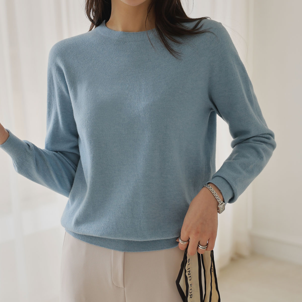 <b>[Special 2-Piece Special Offer]</b> Soft High-End Round Knit