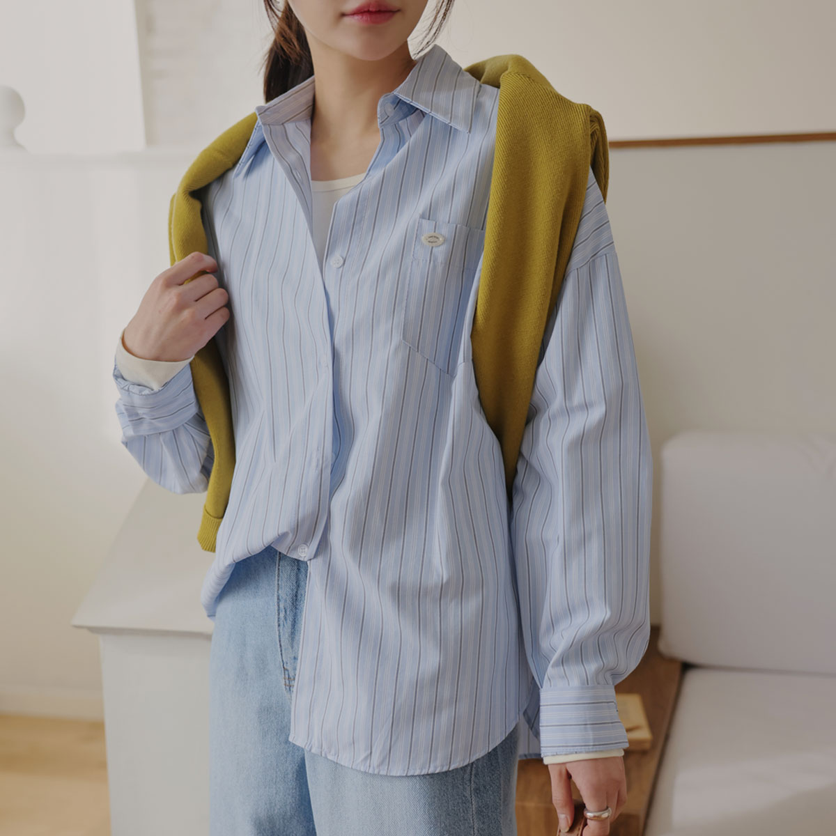 pendant loose fit Striped shirt