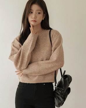 <b>[Limited Quantity SALE]</b> Soft Washed Gradient Cropped Knit