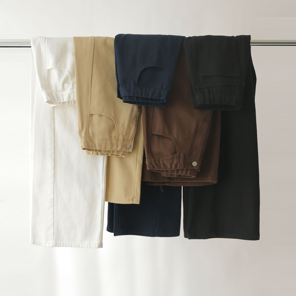 3TYPE optical illusion side-cut cotton pants