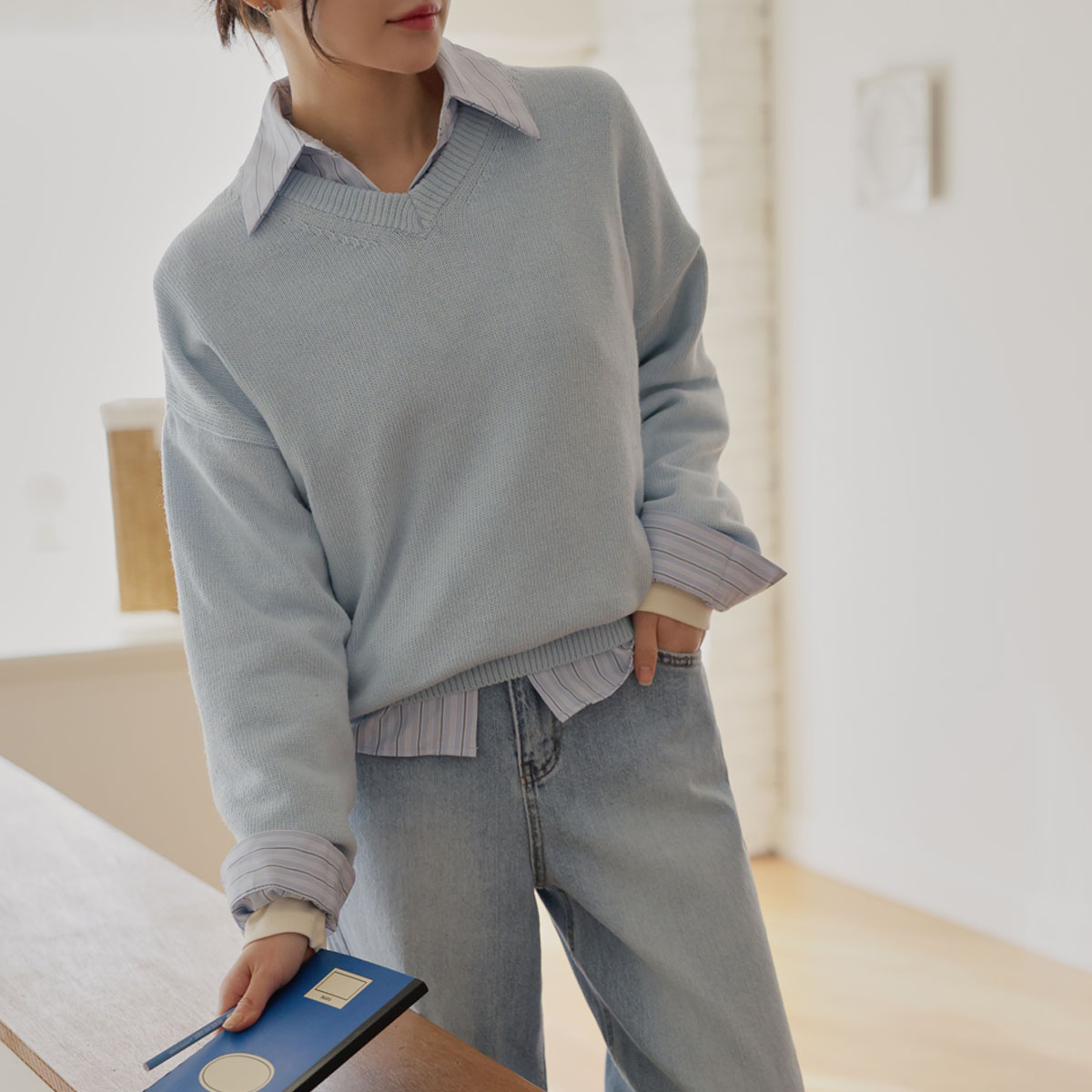 Today's Italian Cotton Loose Fit Knit