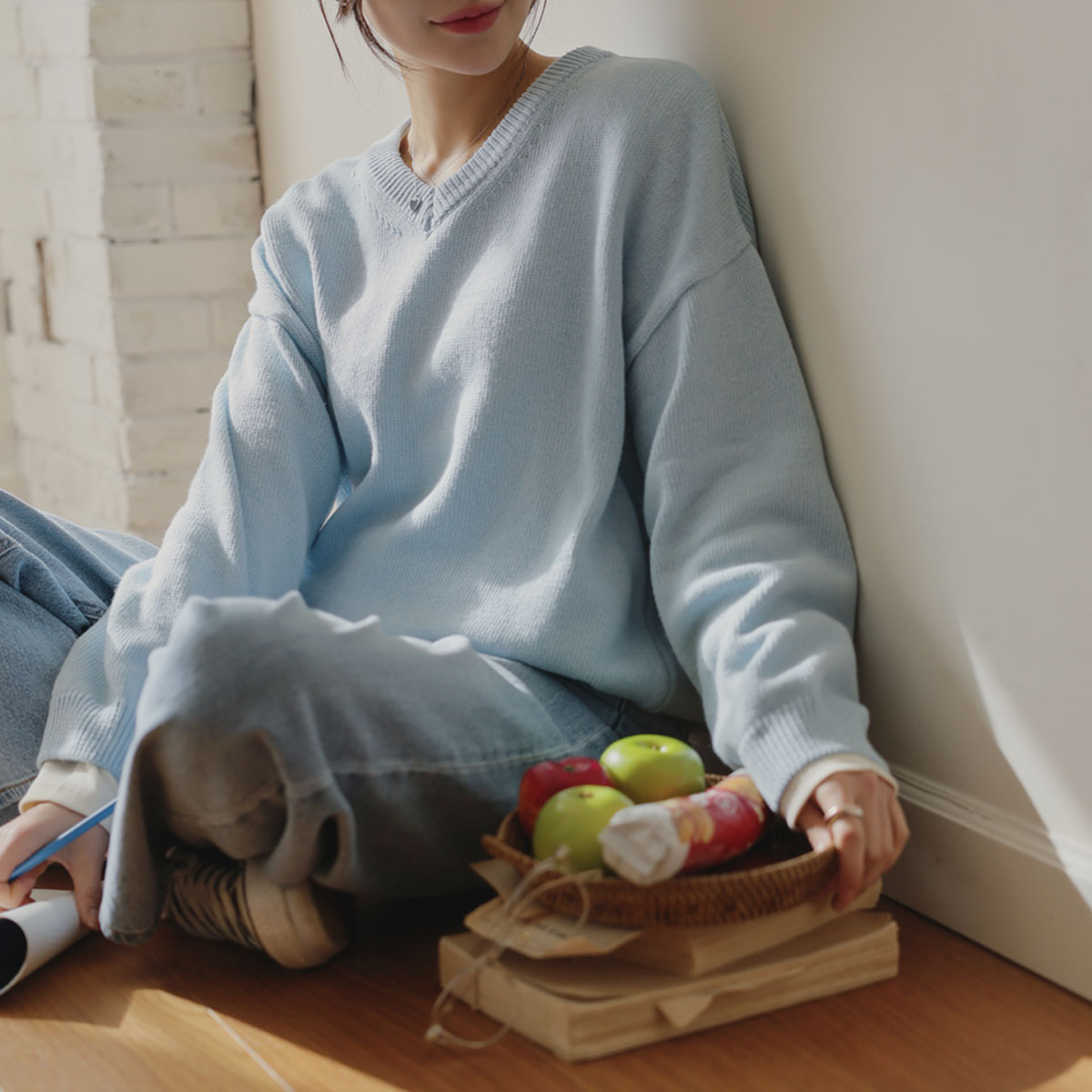 Today's Italian Cotton Loose Fit Knit