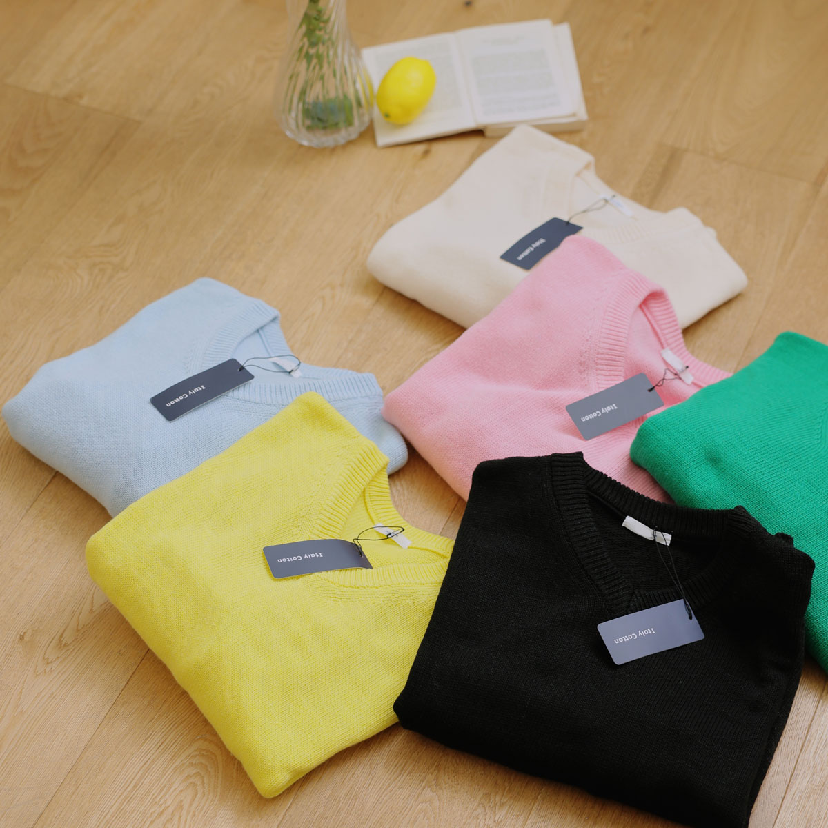 Today's Italian Cotton Loose Fit Knit