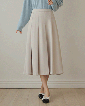 Mute Banding Pleated Skirt