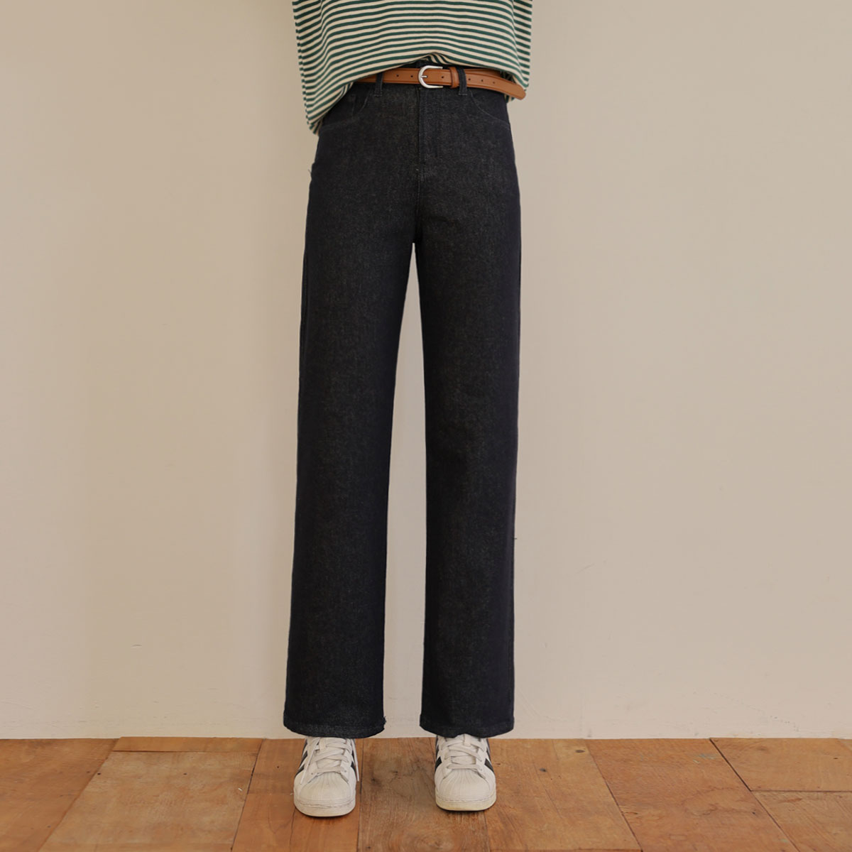 <b>[Limited Quantity SALE]</b> <b>[Made]</b> Honey Tension Non-Fade Indigo Wide Denim Pants