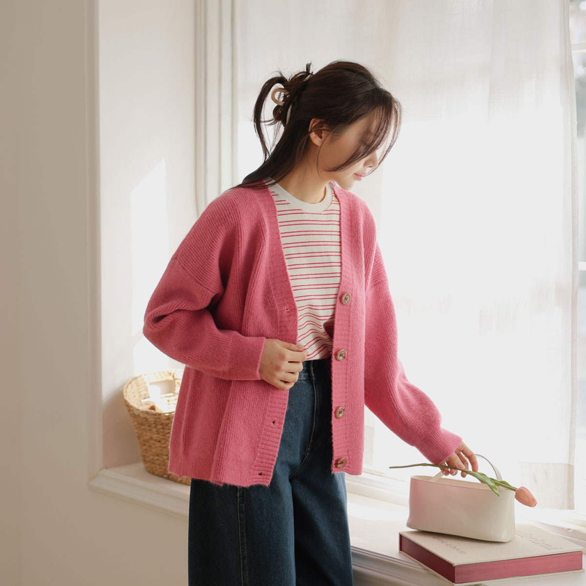 Mongle Cloud Loose Fit Cardigan