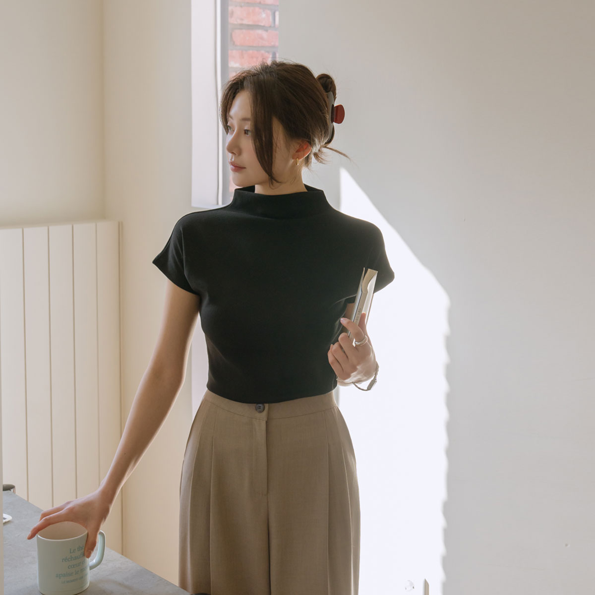 TanTanCheeseTension Half-moon Tee (Modal 37%)