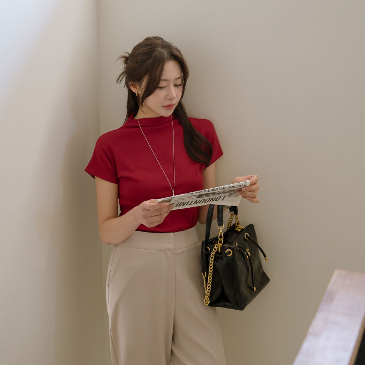 TanTanCheeseTension Half-moon Tee (Modal 37%)