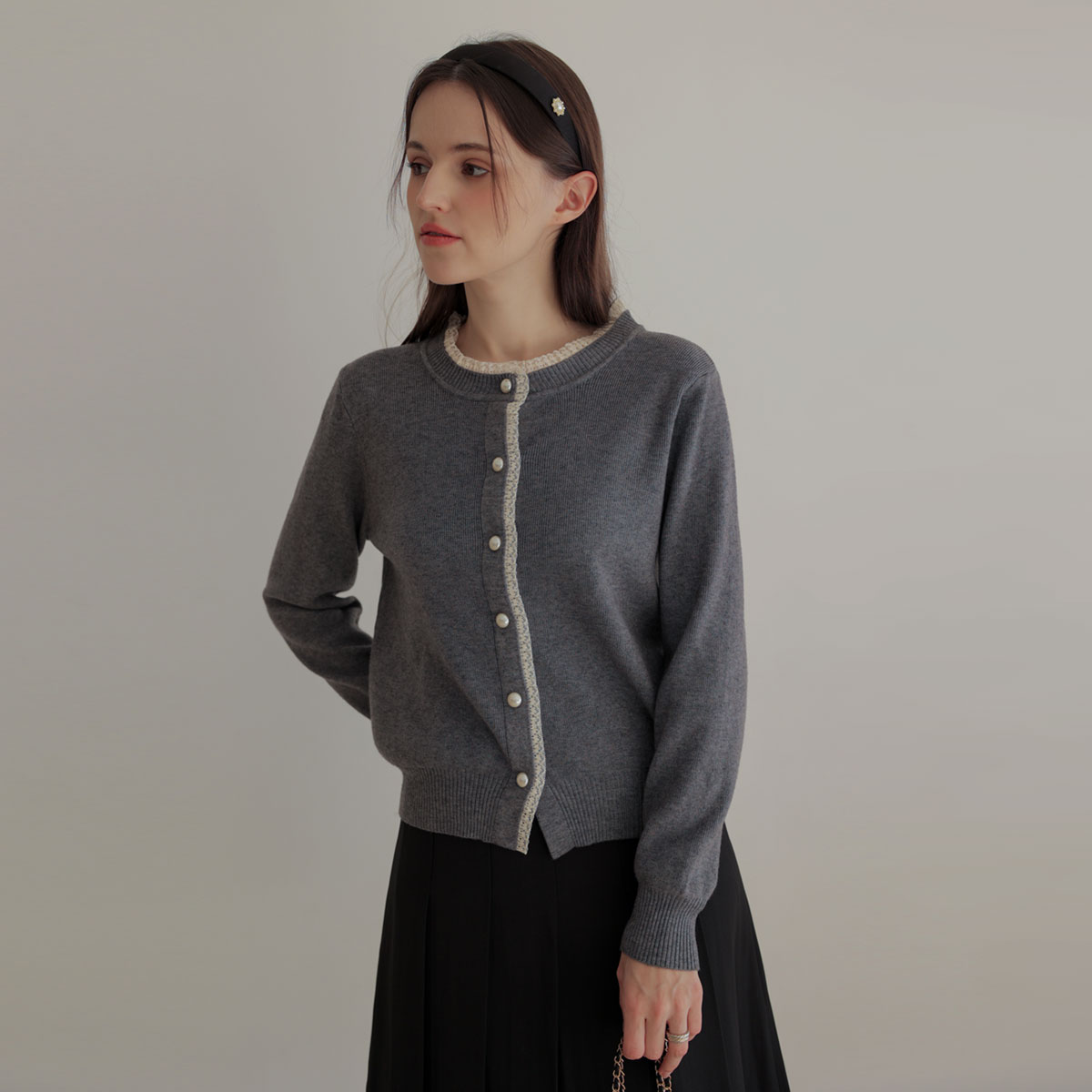 <b>[Limited Quantity SALE]</b> [Emblem] Mary Lace Pearl Knit