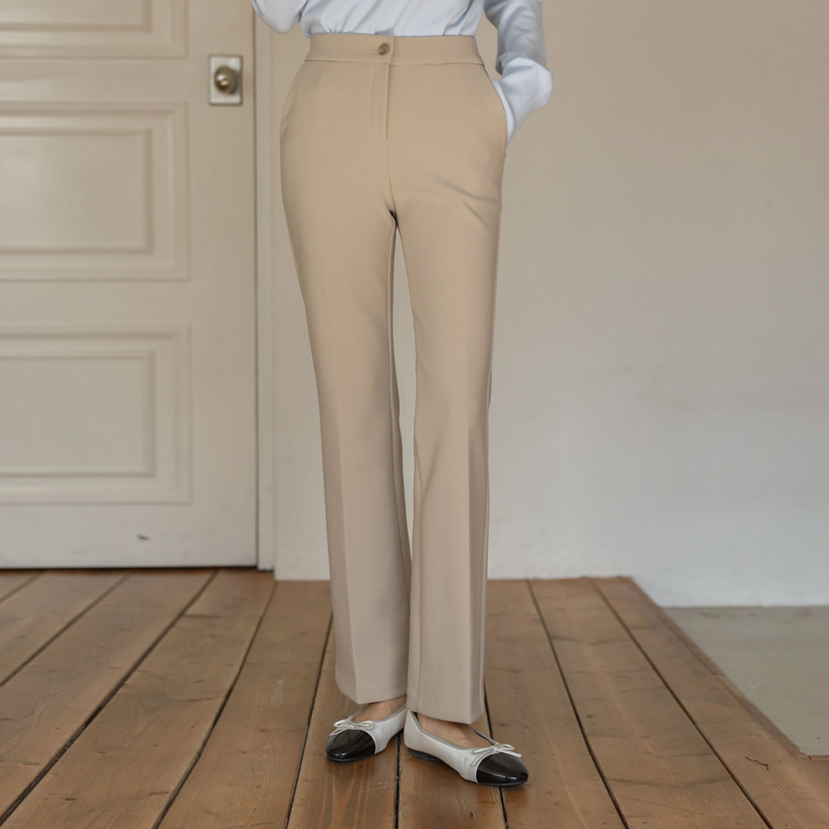 <b>[Limited Quantity SALE]</b> Cheese Soft Bootcut Slacks (SL)