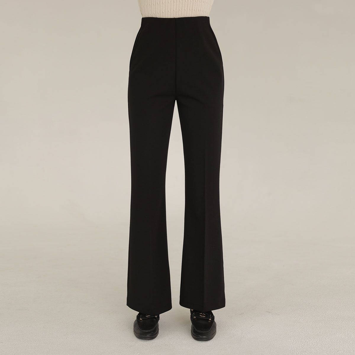 <b>[Limited Quantity SALE]</b> <b>[Made]</b> High-Waist Hidden Banding Slim Bootcut Slacks
