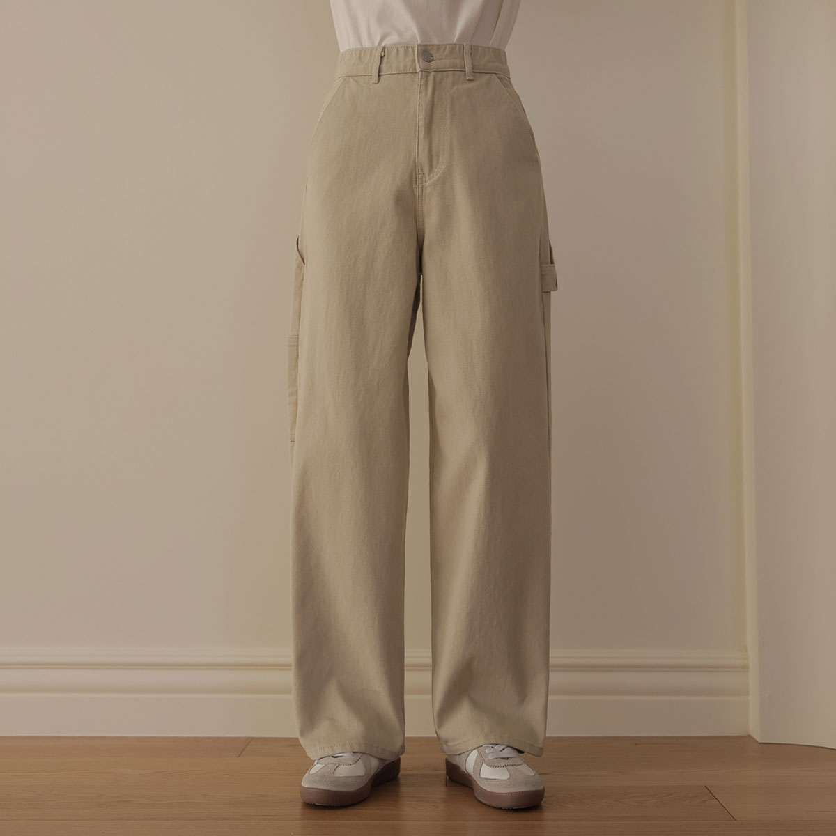 <b>[Limited Quantity SALE]</b> 3-Type Carpenter Cotton Wide Pants