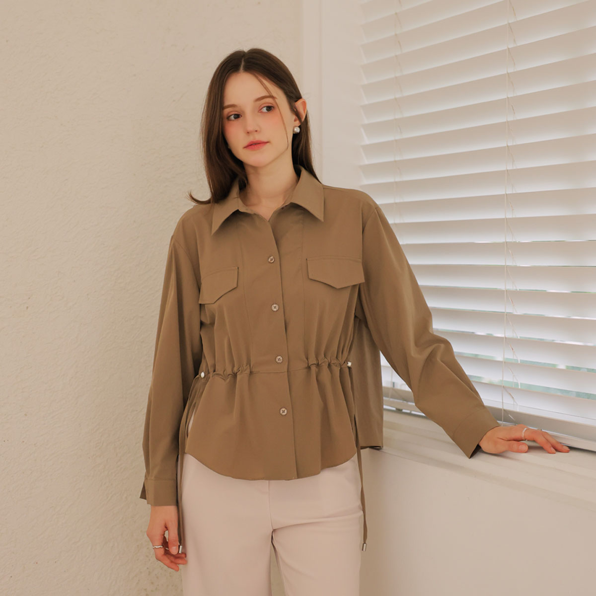 <b>[Limited Quantity SALE]</b> String Pocket Span Shirts