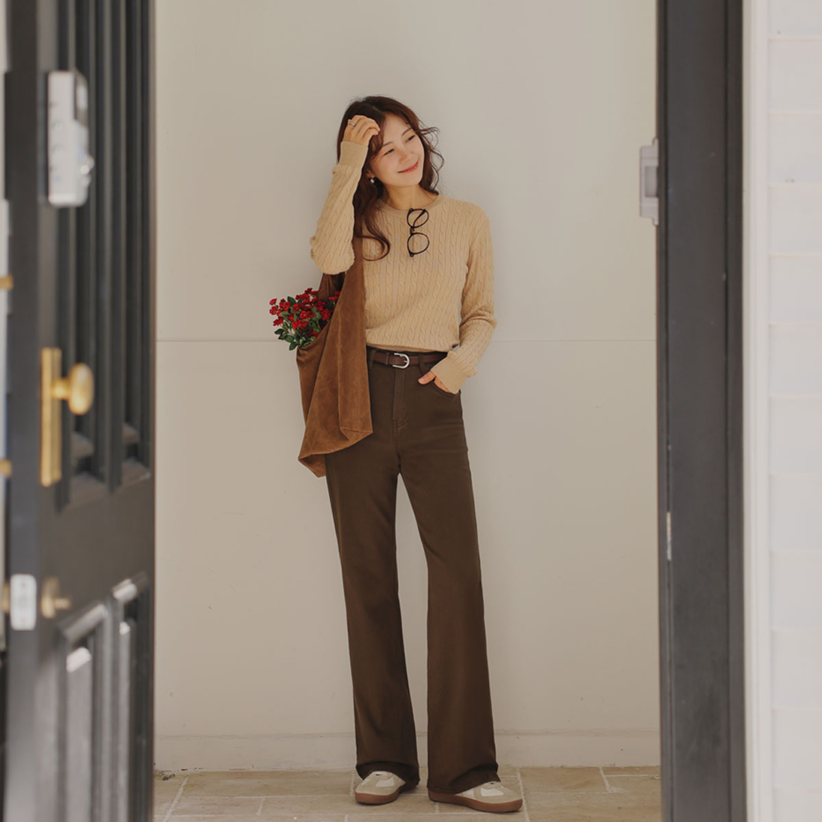 3TYPESlim Spandex Wide Bootcut Pants