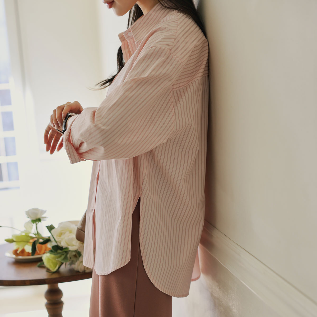 Urban Loose Fit Striped Shirt