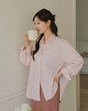 Urban Loose Fit Striped Shirt