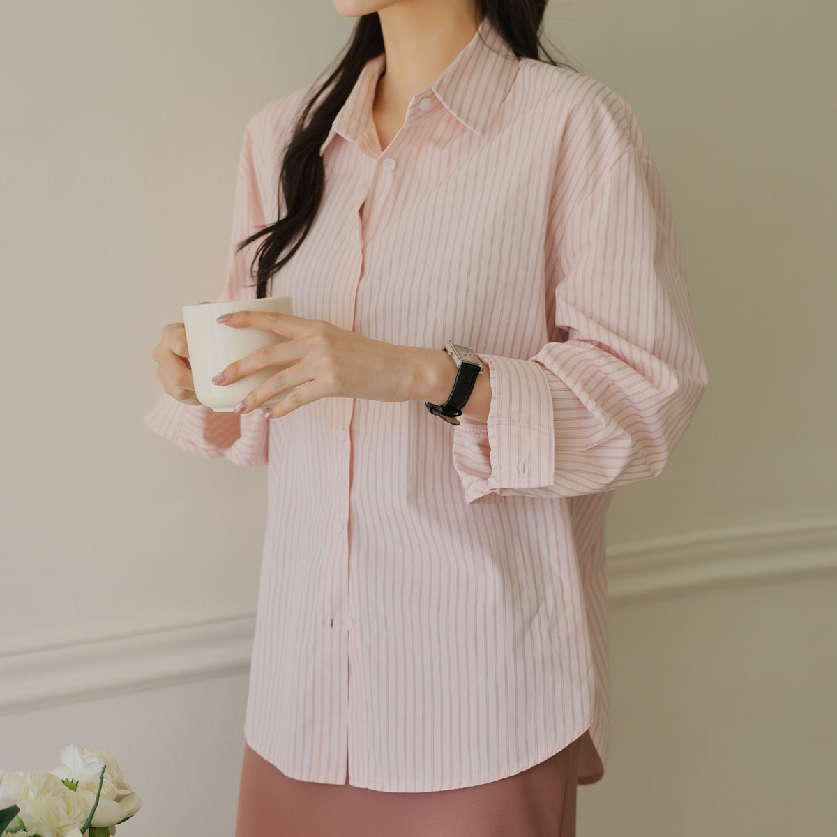 Urban Loose Fit Striped Shirt