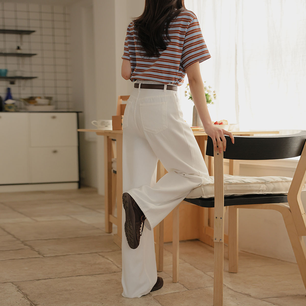 3TYPE Twill Tantan Cotton Wide Pants