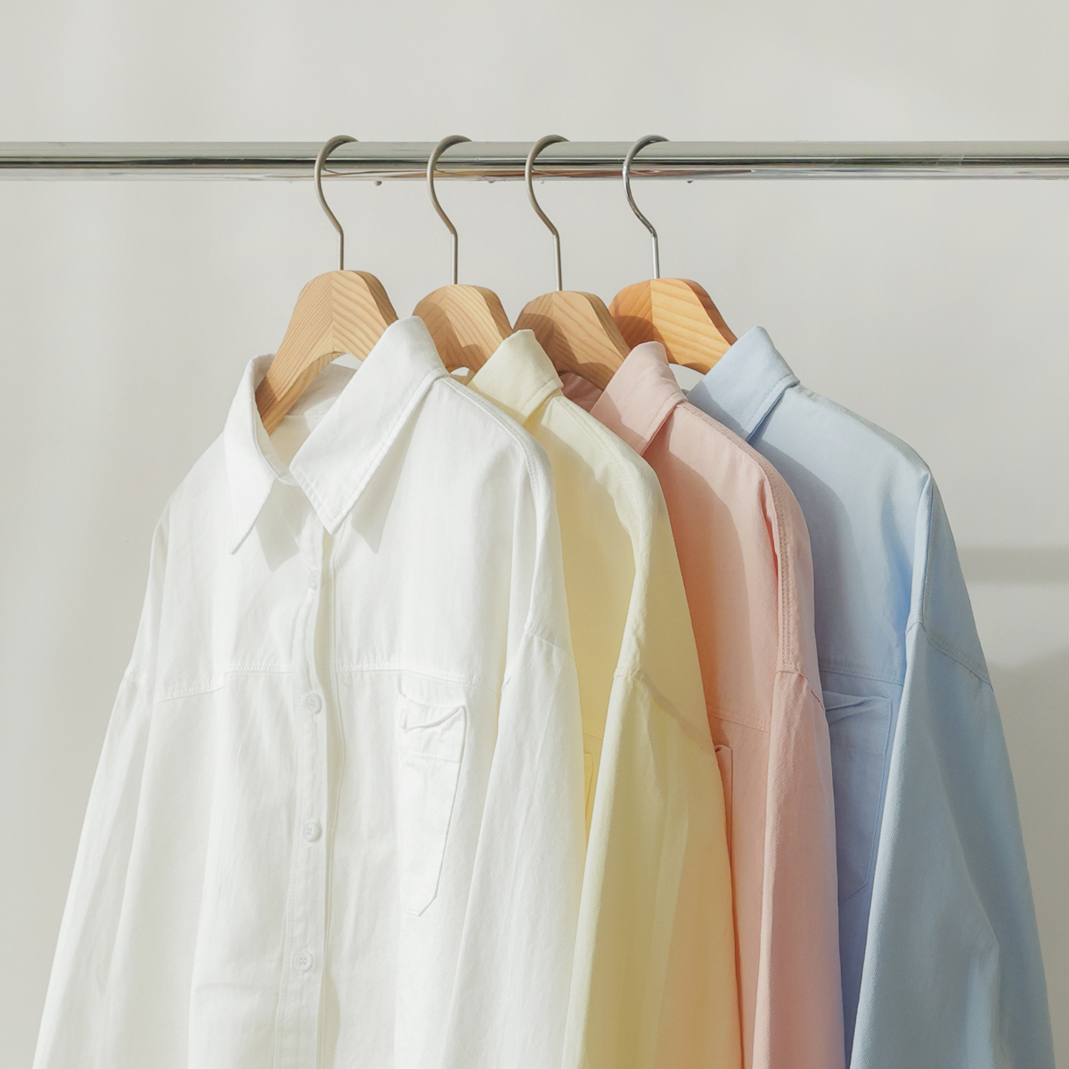 Button pocket washed crop top