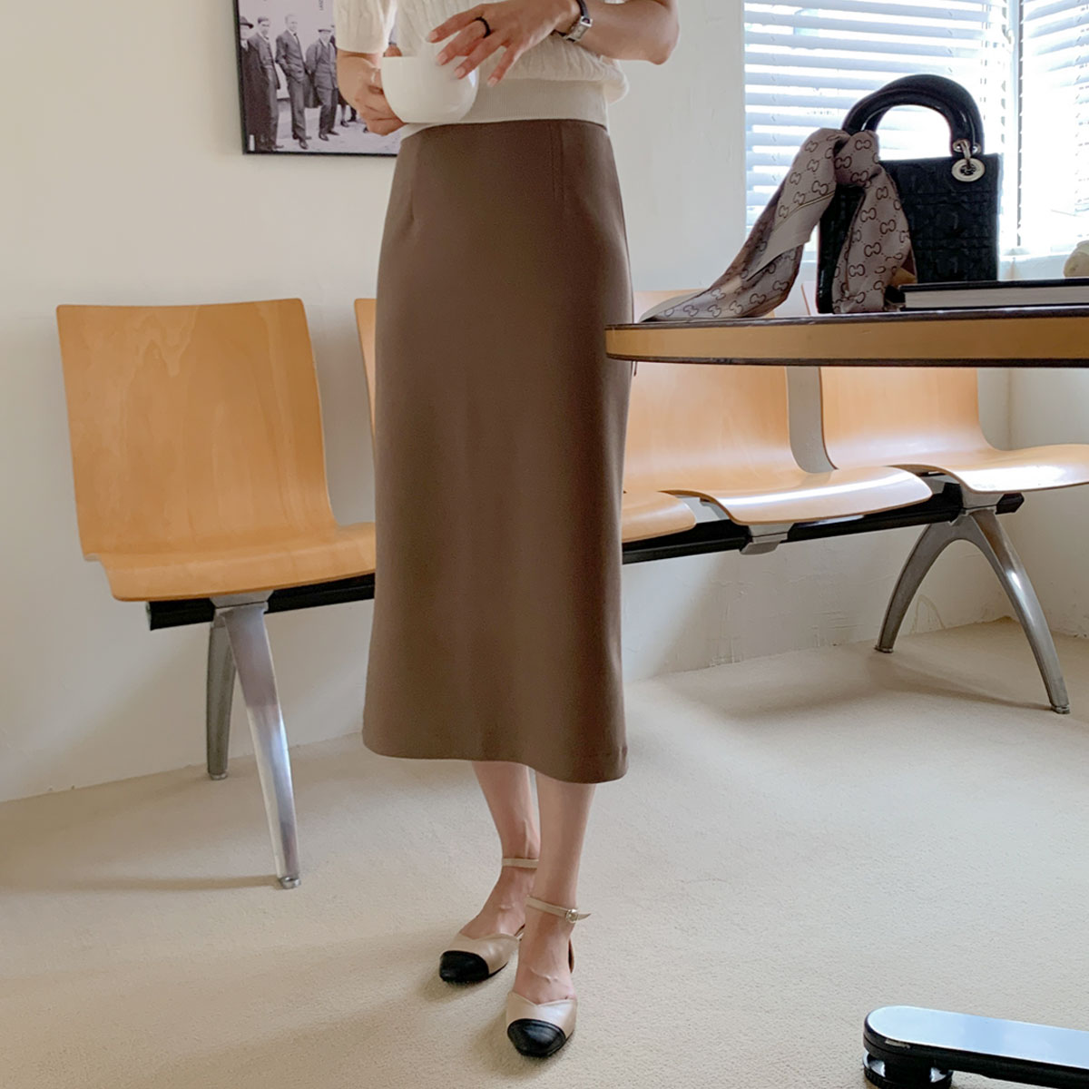 <b>[5,000 units sold ✨/Slim fit][Made]</b> A must-have item, a tight Rong skirt