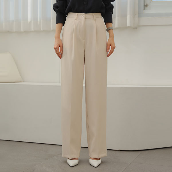 <b>[Limited Quantity SALE]</b> [Special Offer] Venice Pintuck Semi-Wide Slacks (S-2XL)