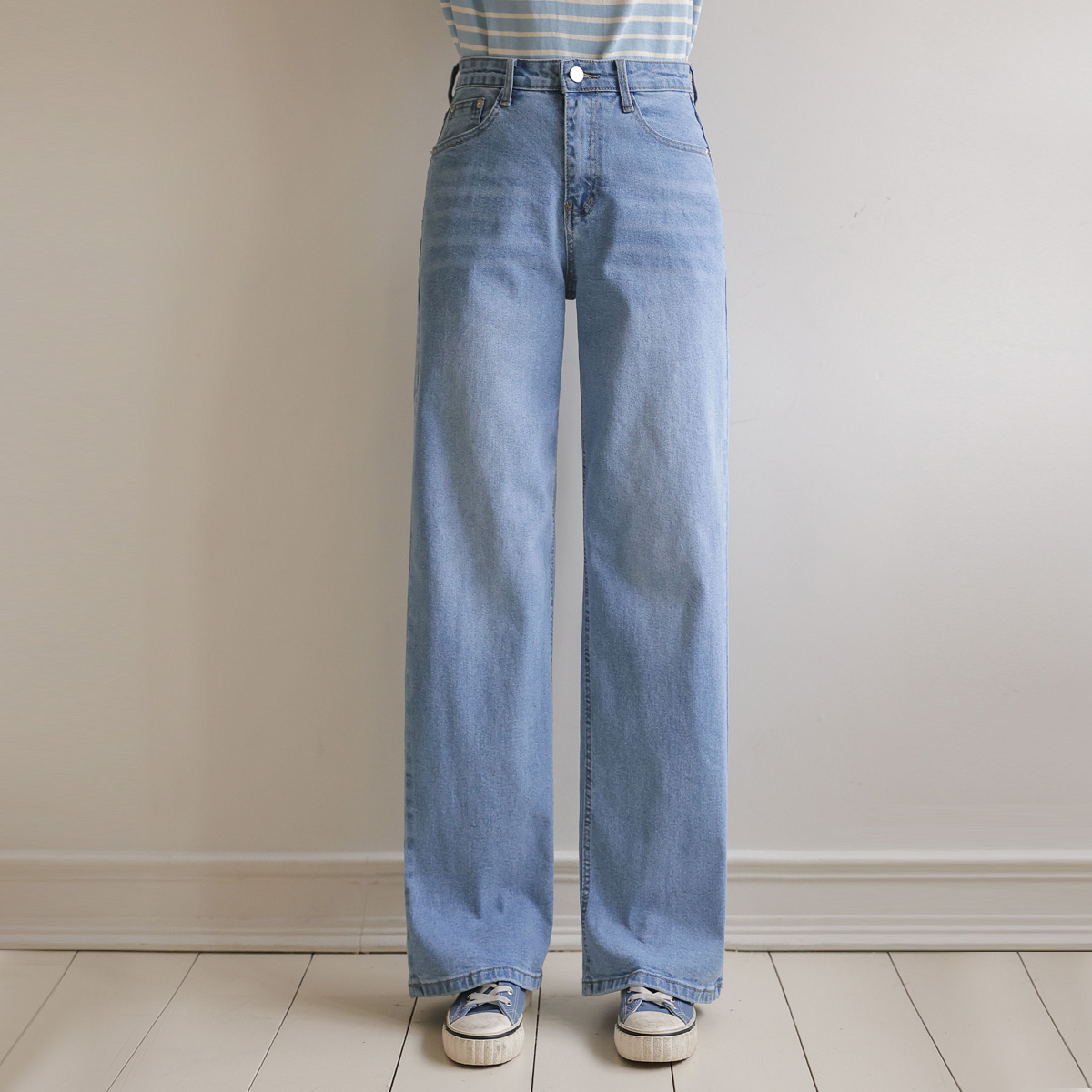 <b>[Limited Quantity SALE]</b> Light Blue Wide Denim Pants