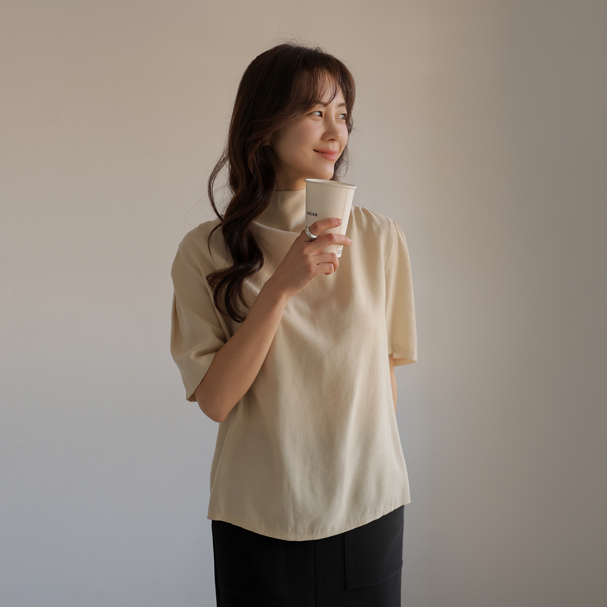 <b>[Limited Quantity SALE]</b> Rohen Drape Blouse