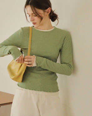 Modal Wave Round T-shirt