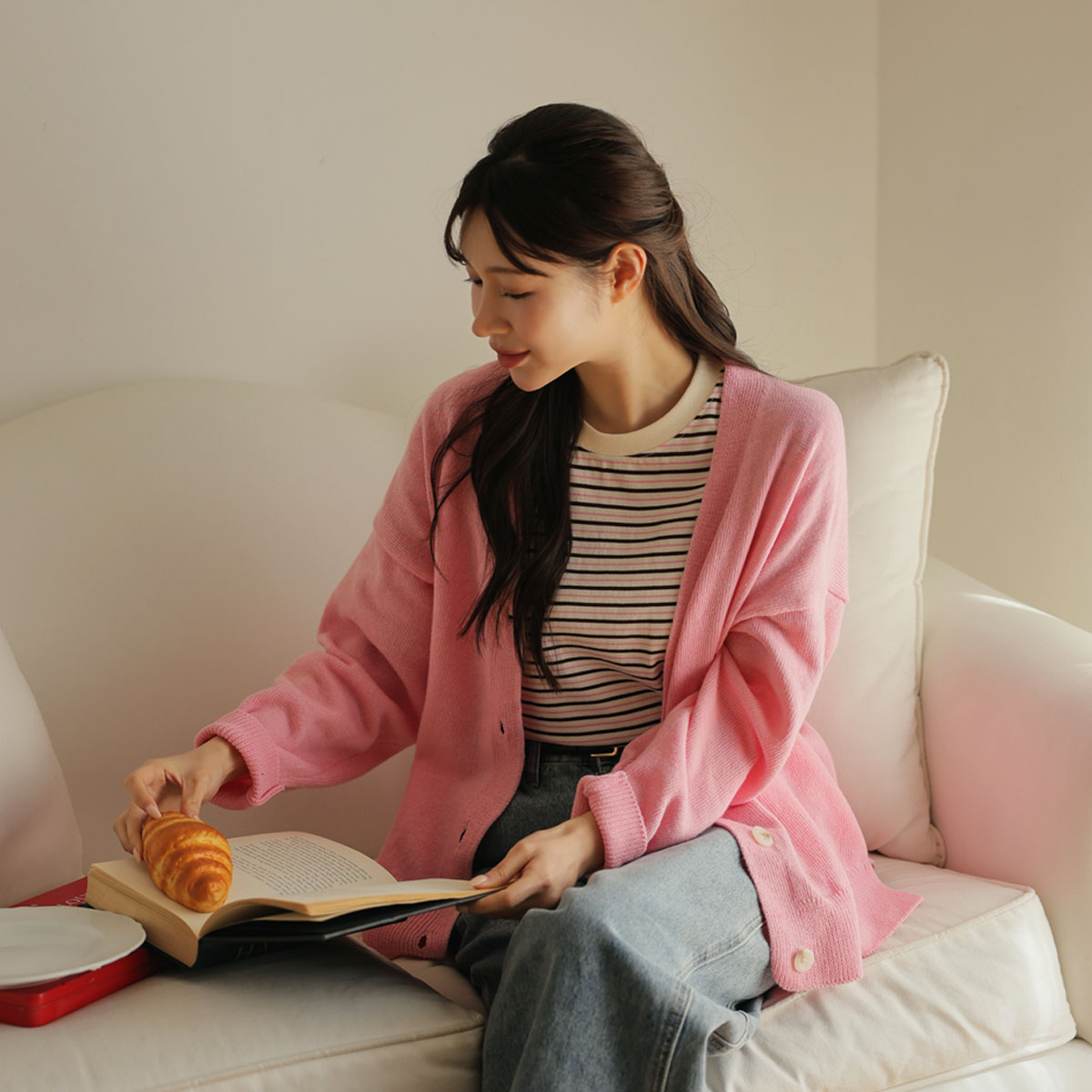 Today's Italian Cotton Thick Cardigan