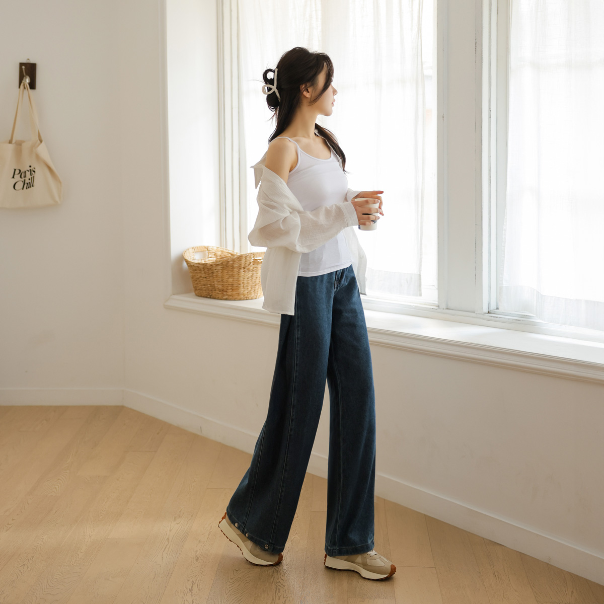 <b>[Special 2-piece special price]</b> Cotton span basic 2-piece set