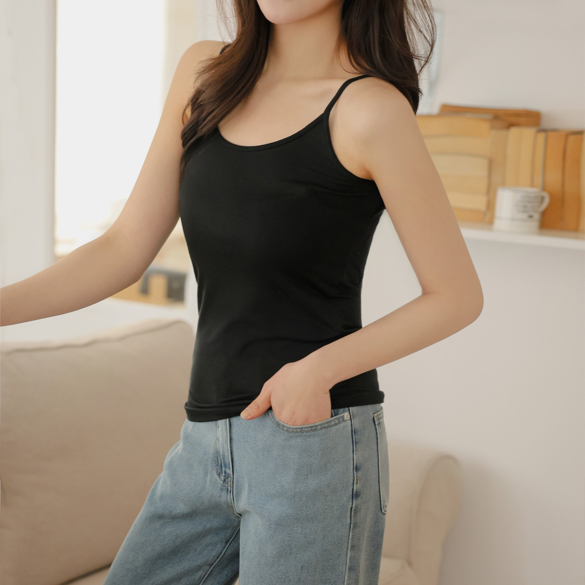 <b>[Special 2-piece special price]</b> Cotton span basic 2-piece set